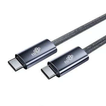 TB cavo USB 3.2 Gen 1 intrecciato USB-C-USB-C, 1 m, 100 W, nero