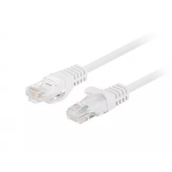 Cavo patch RJ45 Lanberg Cat5e U/UTP, 0,25 m, bianco, confezione da 10