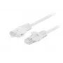 Cavo patch RJ45 Lanberg Cat5e U/UTP, 0,25 m, bianco, confezione da 10