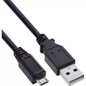 Cavo USB 2.0 InLine Micro-USB a USB-A, 2 m, nero