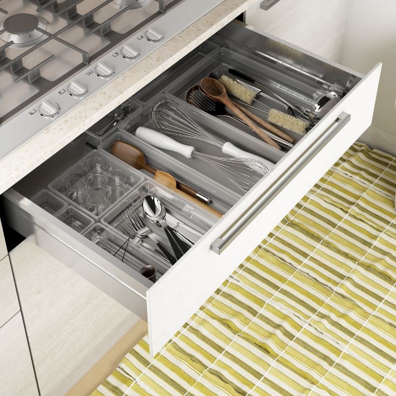KIS Box Sistemo Organizer 5 37,5 x 7,5 x 5 cm trasparente/grigio chiaro