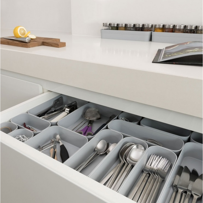 Curver Infinity Recycled scatola per il contenimento L 30x8x5 cm, grigio