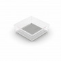 KIS Box Sistemo Organizer 6 15 x 15 x 5 cm trasparente/grigio chiaro