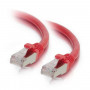 Cavo patch Mercodan Cat6a S/FTP RJ45, 0,5 m, rosso