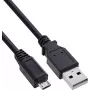 Cavo InLine USB 2.0 Micro-USB a USB-A, 0,5 m, nero