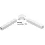 Stasiński angolo interno per canale di installazione elettrica NW 40x25, bianco (1 pz.)