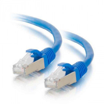 Mercodan cavo patch Cat6a S/FTP, 0,25 m, blu