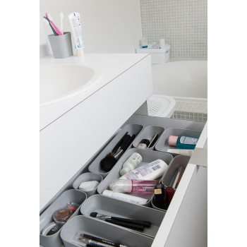Set divisori per scatola Curver Infinity Recycled XS, 3 pz., 8x8x5 cm, grigio