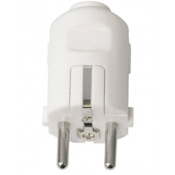 Connettore maschio Schuko Mercodan 16A bianco