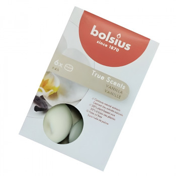 Lumini profumati Bolsius True Scents, vaniglia, 6 pz.