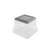 Organizer KIS Box Sistemo 1 7,5 x 7,5 x 5 cm trasparente/grigio chiaro