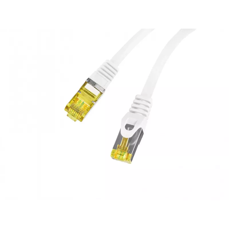Cavo patch Lanberg Cat6a S/FTP RJ45, 0,5 m, bianco, LSZH, rame