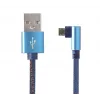 Cavo USB 2.0 intrecciato Gembird USB-A a Micro-USB, angolare, 1 m