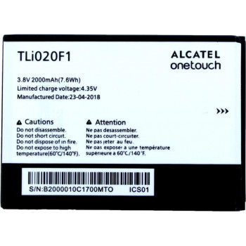 Alcatel batteria ricaricabile originale - TLI20F1 - One Touch Pop C7 OT-7040 e OT-7041 - 2000mAh
