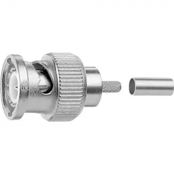 Telegärtner connettore maschio crimp BNC G40 (1.2/4.9), 75 Ohm, Professional, A0207, 5 pezzi (J01002A0010)