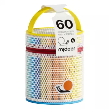 mideer pennarelli acrilici liquidi con punta a pennello – 60 colori in tubo