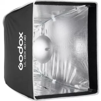Godox UL-Box-4040 softbox a ombrello, attacco Bowens