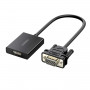 UGREEN CM513 convertitore VGA-HDMI, connettore maschio su connettore femmina, 1080p Full HD, nero