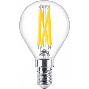 Philips lampada LED classic WarmGlow 60W E14, goccia, trasparente, dimmerabile