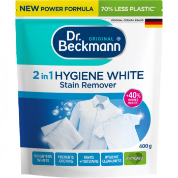 Dr. Beckmann smacchiatore in polvere per capi chiari Hygiene White 2in1, 400 g