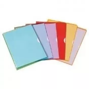 ELBA buste trasparenti Fard'Liss DIN A4, PVC 0,18 mm, lilla, aperte sopra e a destra, 2 fori laterali di presa (100206696)
