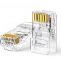 UGREEN connettore modulare RJ45 Cat6 (50 pezzi) – trasparente con contatti dorati