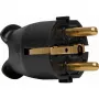 Kopp spina di sicurezza in plastica, per 3x1,5mm², nero