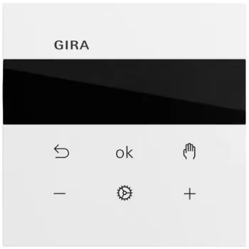 Gira S3000 termostato ambiente con display, System 70, bianco puro (539370)