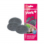 YORK paglietta in acciaio intrecciato, 3 pz.