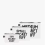 LOQI SNASK set di sacchetti – Transparent Secret and Classified (3 pz.)