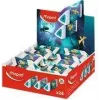 Maped Pyramide DRAGON gomma in plastica, bianca, triangolare, senza ftalati e PVC, display da 24 pezzi (119527)
