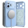 Ringke custodia magnetica MagSafe in silicone per iPhone 18 Pro, azzurro