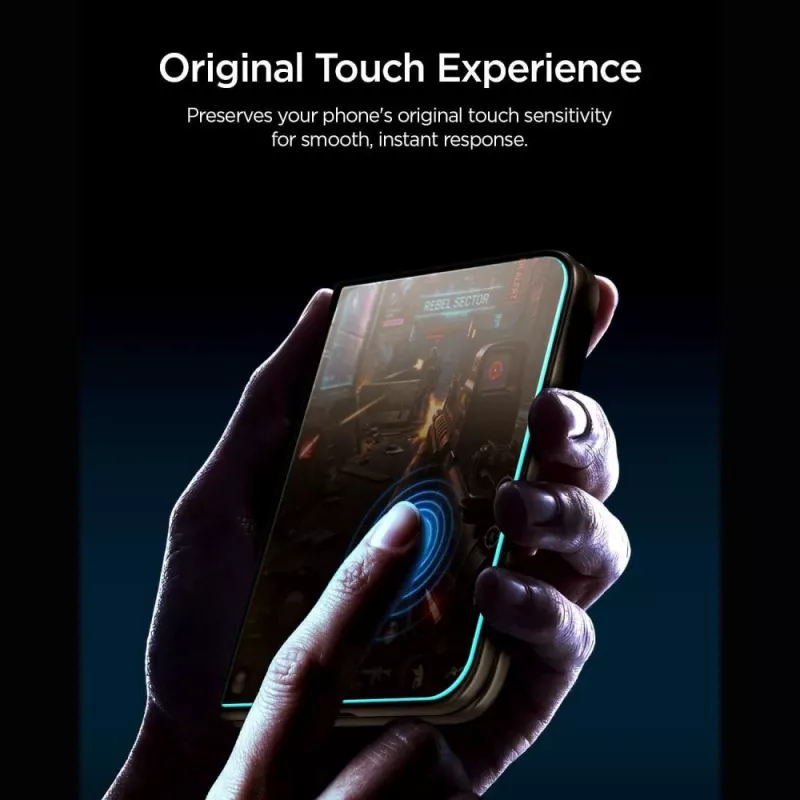 Spigen Glas.TR EZ Fit Pro AC Privacy pellicola protettiva in vetro per iPhone Duo (AGL12016)