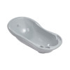 Keeeper Vaschetta da bagno per neonati 84 cm con tappo Maria Stars 84x49x29 cm grigio