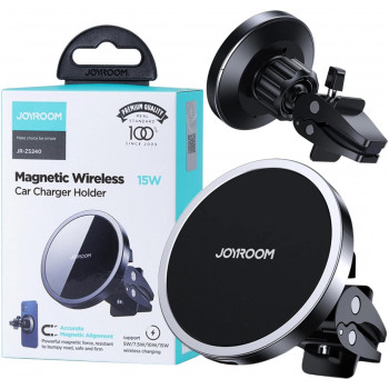 Joyroom JR-ZS240 Supporto magnetico per auto con caricabatterie wireless Qi 15W, MagSafe