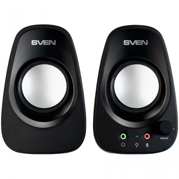 SVEN 190 Altoparlante, nero, USB, potenza di uscita 2x3W (RMS)