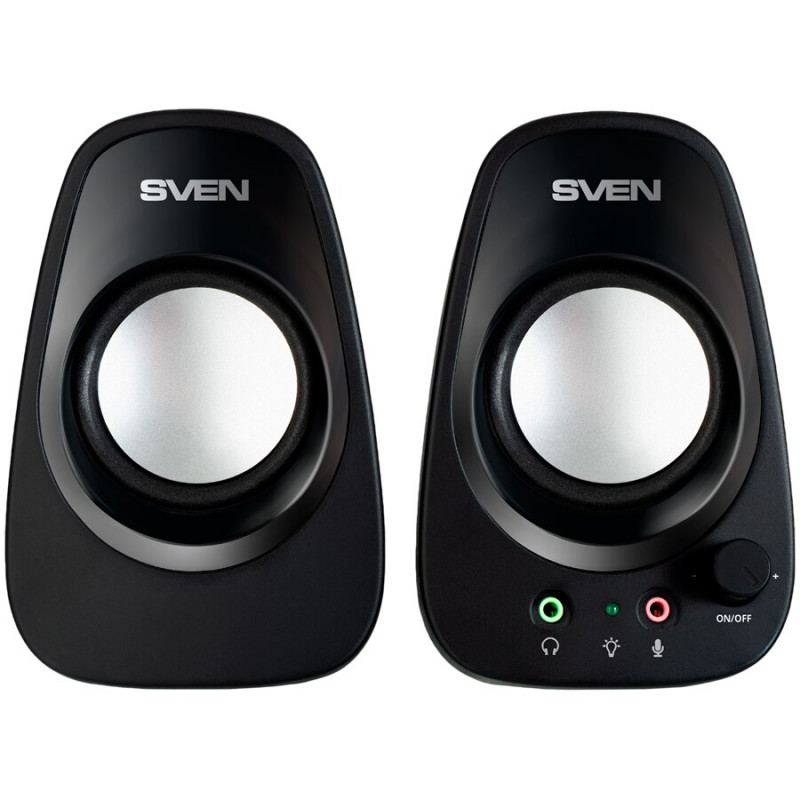SVEN 190 Altoparlante, nero, USB, potenza di uscita 2x3W (RMS)