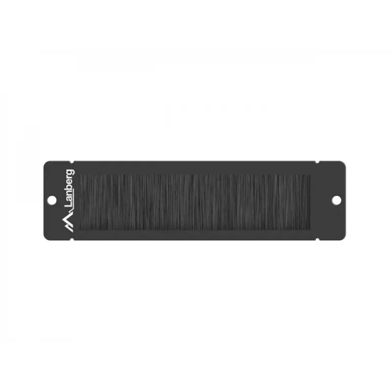 Lanberg Pannello a spazzole per armadio rack 10 pollici, nero (AK-1104-B)