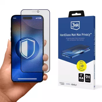 3mk HardGlass Matt Max Privacy vetro per Apple iPhone 17 Pro (3M008571)