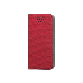 GreenGo Smart Magnet custodia portafoglio universale per smartphone 5,5–5,7 pollici, rosso