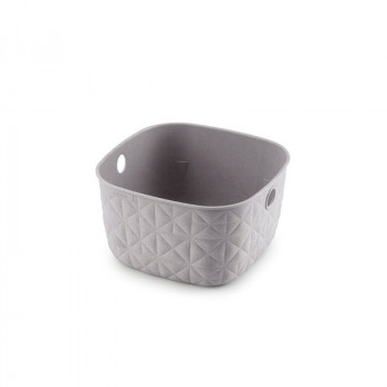 Curver Softex XS cesto 3 l, 19,4 x 19,4 x 11,1 cm, grigio-marrone