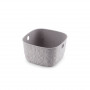 Curver Softex XS cesto 3 l, 19,4 x 19,4 x 11,1 cm, grigio-marrone
