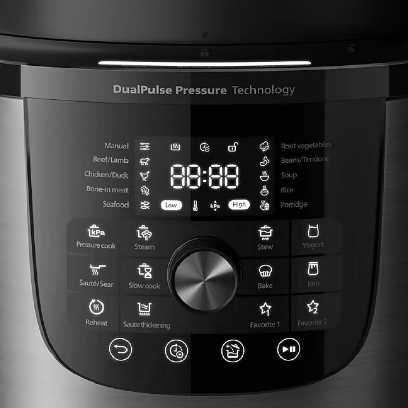 Philips pentola multifunzione Serie 3000 con coperchio, 6 l