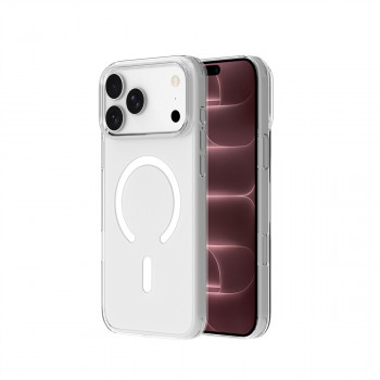 Just Must MagSafe Crystal I custodia per iPhone 18 Pro Max, trasparente