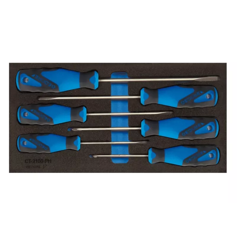 Gedore 1500 CT1-2150 PZ set di cacciaviti, a croce PZ e a taglio