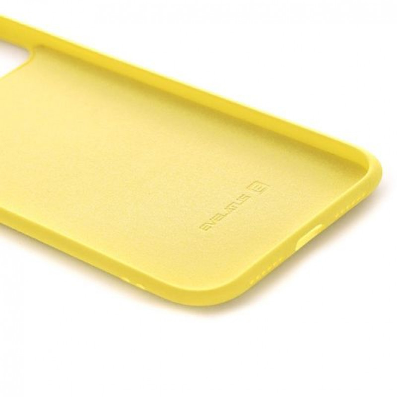 Evelatus custodia in silicone Nano per Apple iPhone 11 Soft Touch TPU giallo