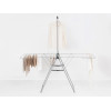 Brabantia HangOn stendibiancheria con asta appendiabiti, 25 m, Metallic Grey