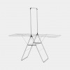 Brabantia HangOn stendibiancheria con asta appendiabiti, 25 m, Metallic Grey