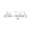 SPAX viti per terrazze T25 A2 5x80 100 pz.