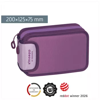 BRUNNEN astuccio portapenne completo s'maepp Sweet Colour Code viola 34 pezzi, 20,0 x 7,5 cm